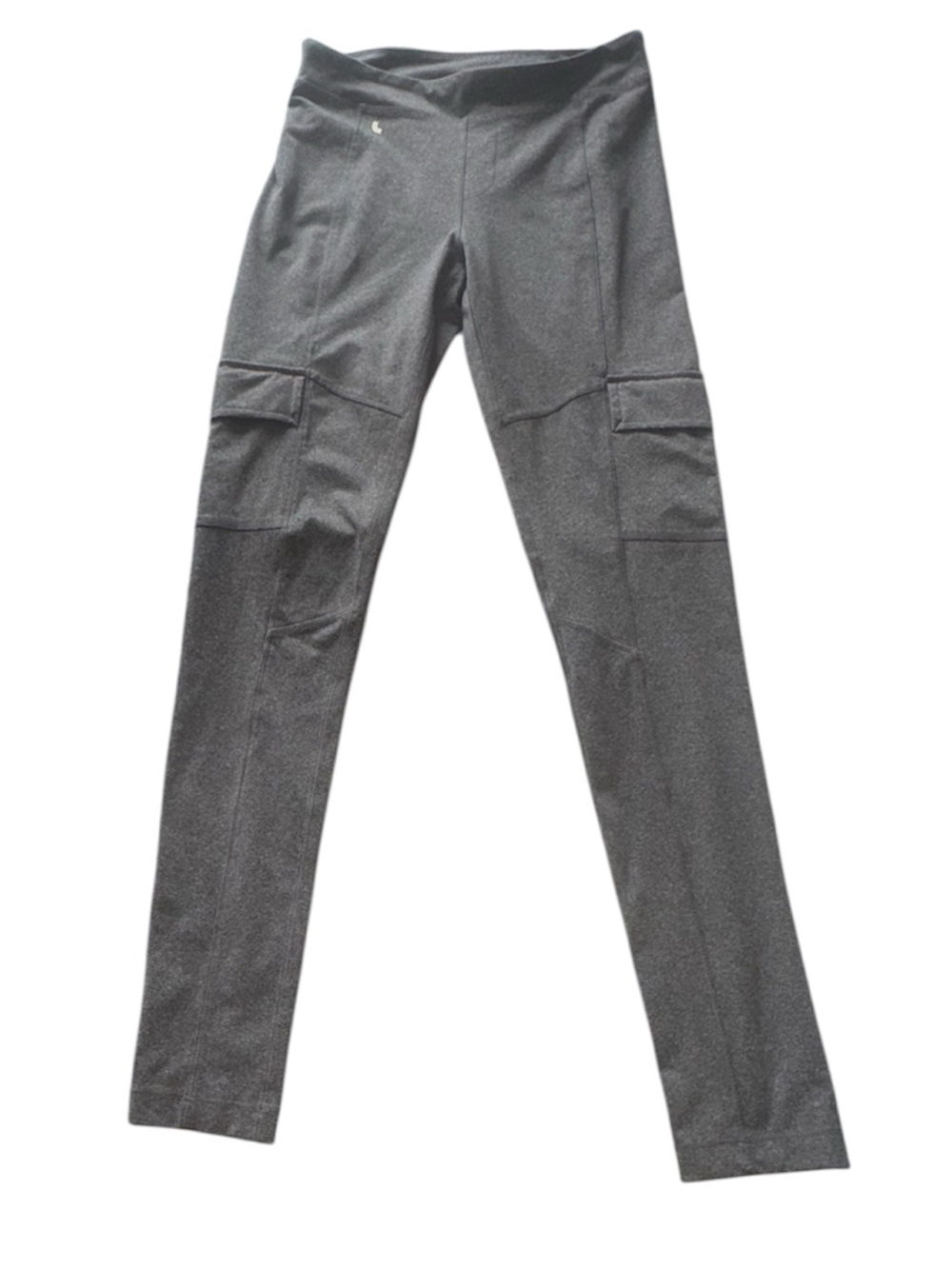 LOLË Step Up Cargo Leggings Women’s Gray Heather Activewear Pants Size S